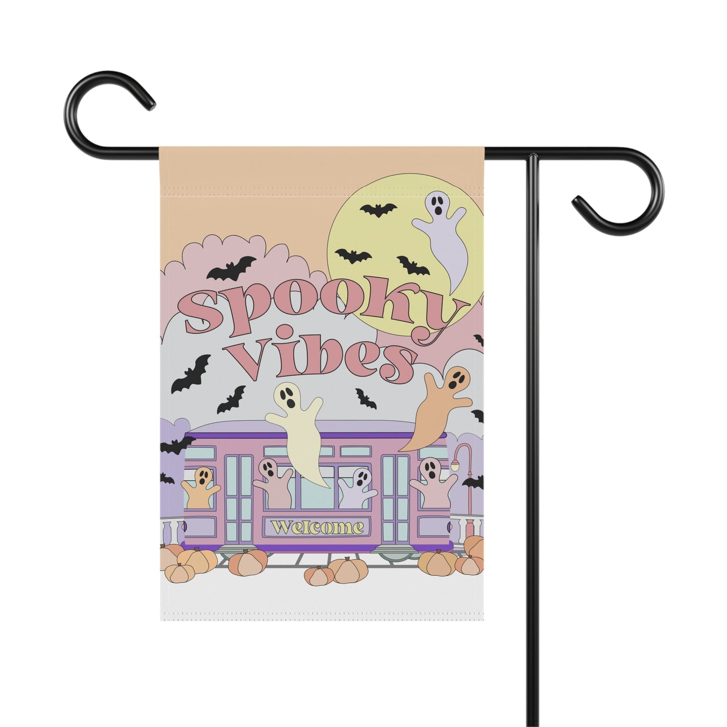 Pastel Spooky Vibes Garden & House Banner New Orleans Inspired