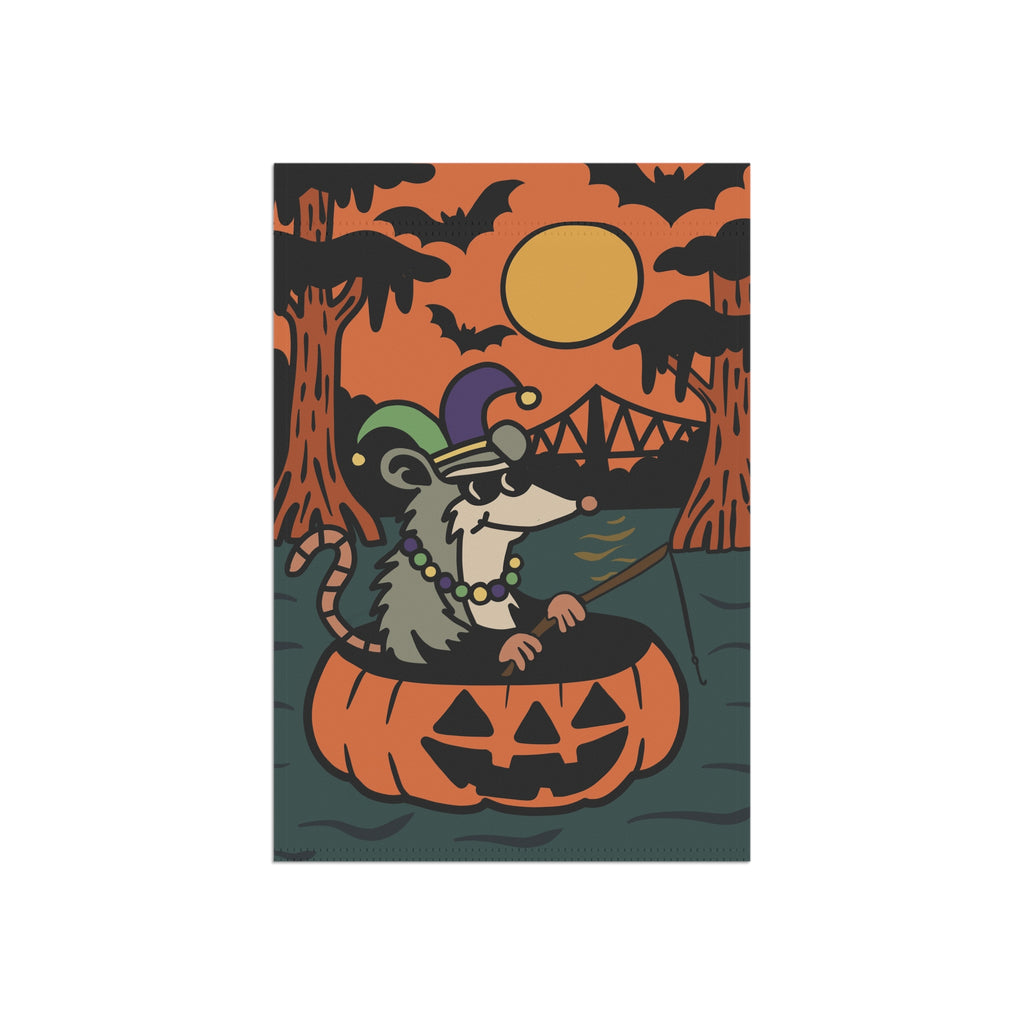 Halloween Garden Flag, Spooky Decor, Fall Outdoor Flag, Pumpkin Vibes, Unique Yard Sign, Bayou, Cajun, New Orleans