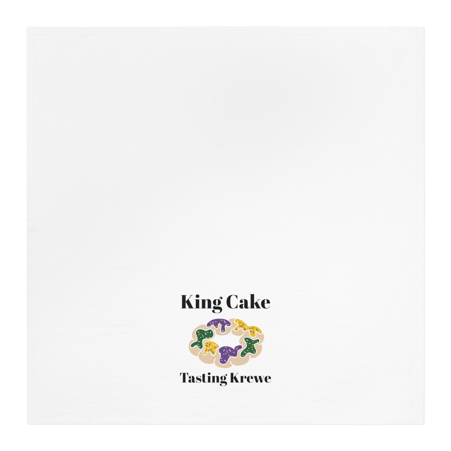 King Cake Tasting Krewe Tea Towel