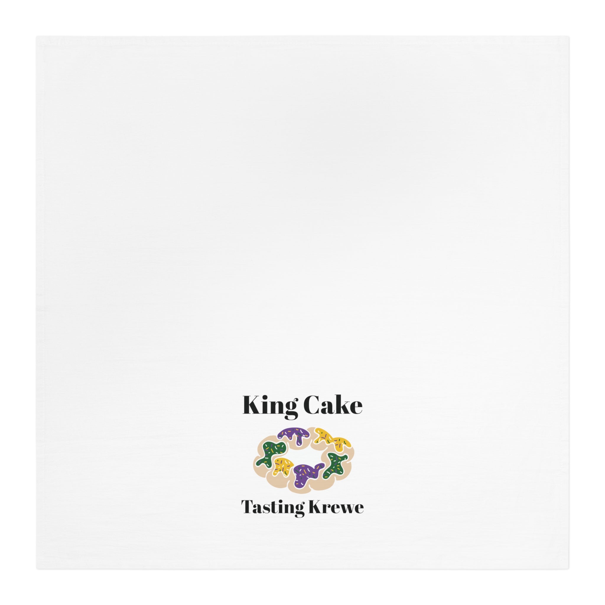 King Cake Tasting Krewe Tea Towel