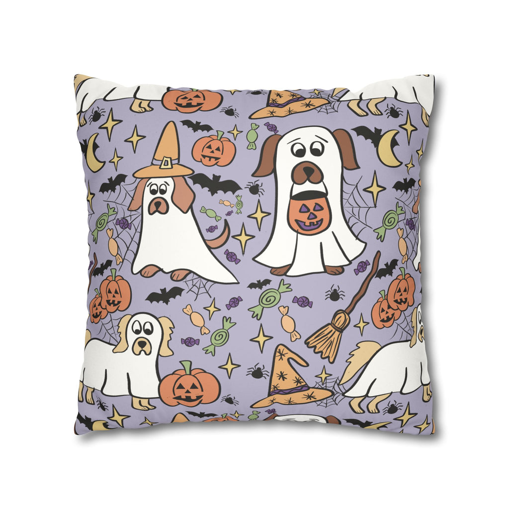 Halloween Dog-Themed Pillowcase: Cozy Home Decor, Pet Lover Gift, Fall Celebration, Cute Cushion Cover, Seasonal Accent