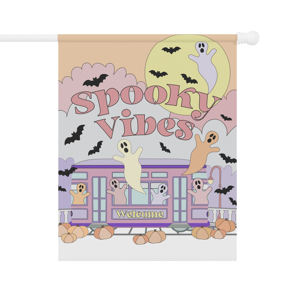 Pastel Pink New Orleans Halloween – Garden & House Banner