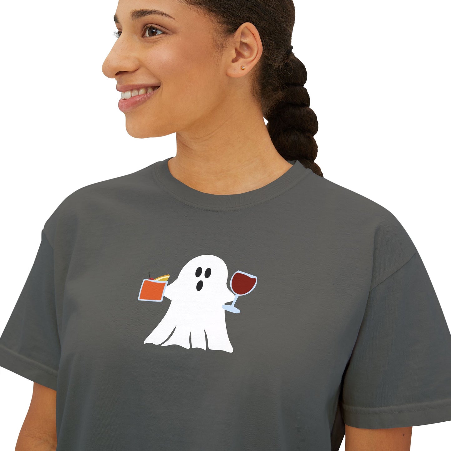 Full of Boos, Women's Boxy Tee, Drunken Ghosts, Funny Halloween