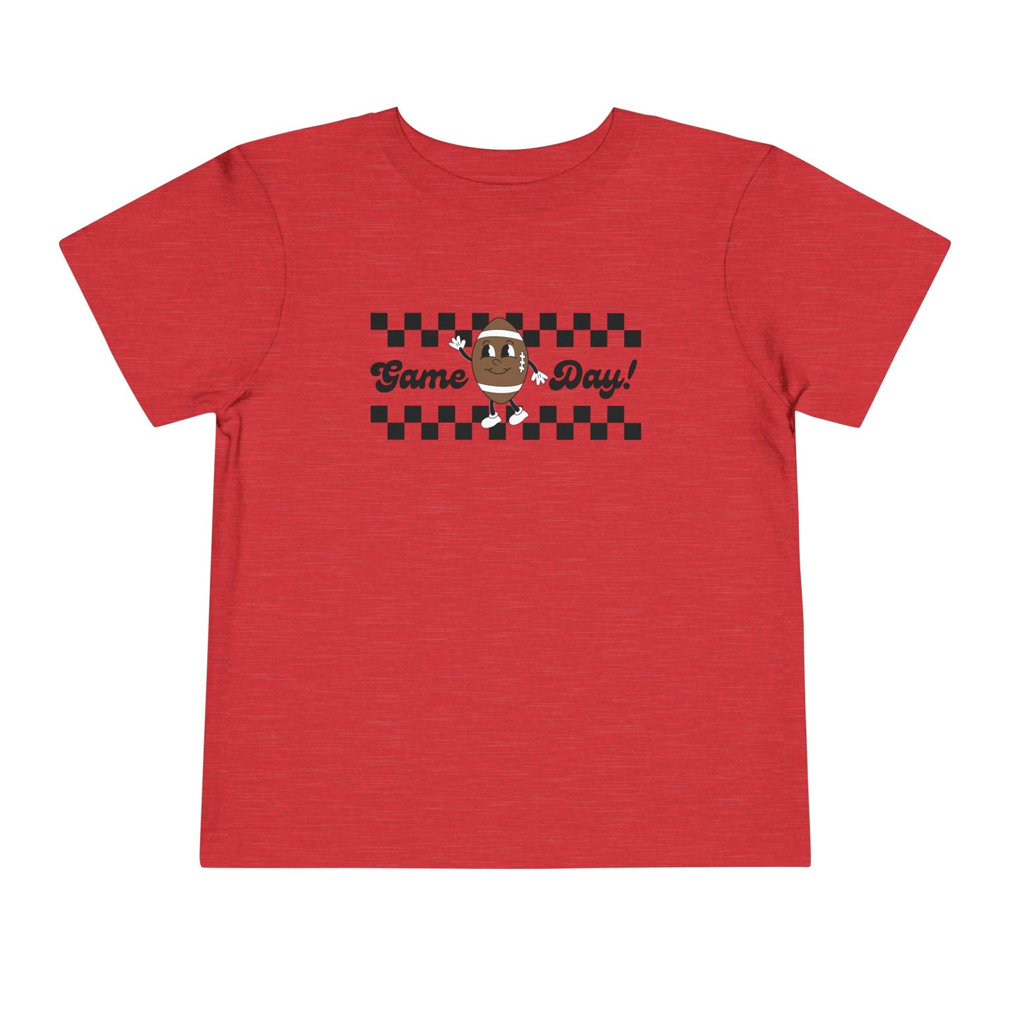 Game Day Retro Inspired Football Toddler Short Sleeve Tee