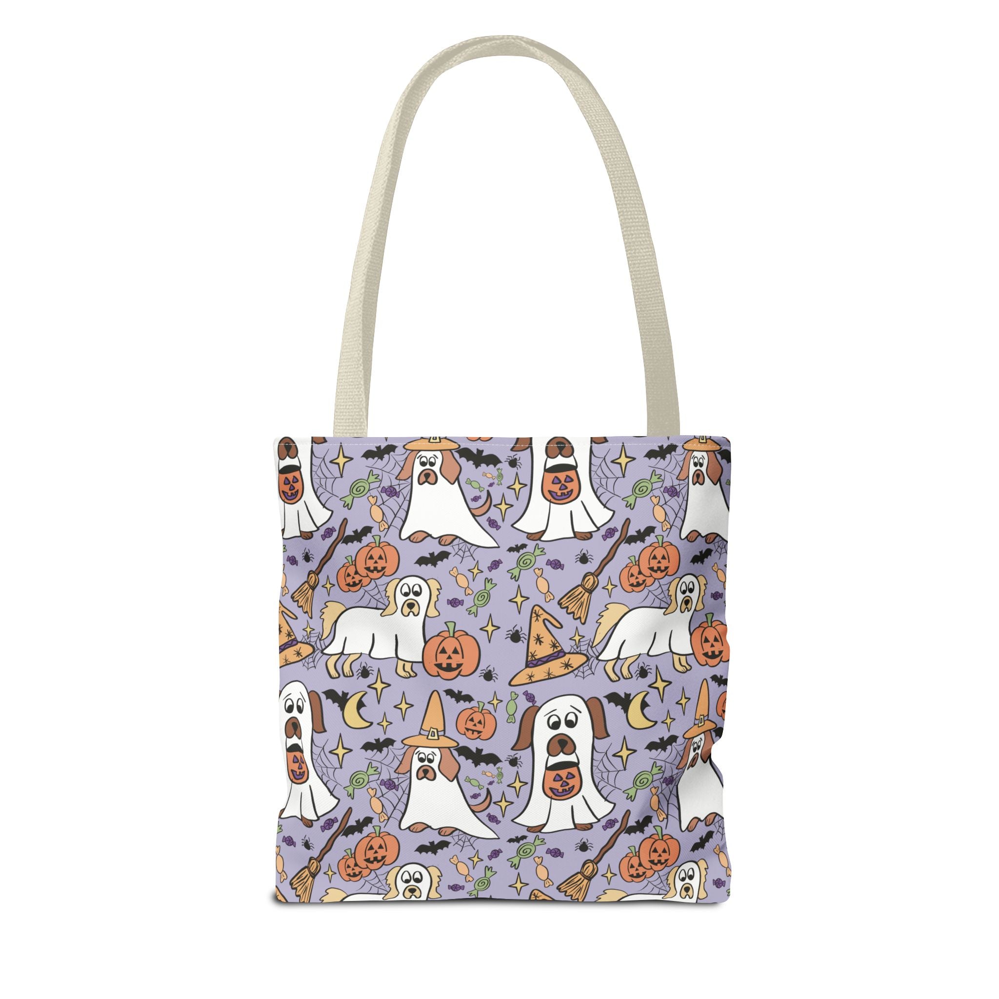 Spooky Ghosts Tote Bag - Halloween Decor, Trick or Treat, Eco-Friendly Shopping, Witchy Vibes, Fun & Festive Gift