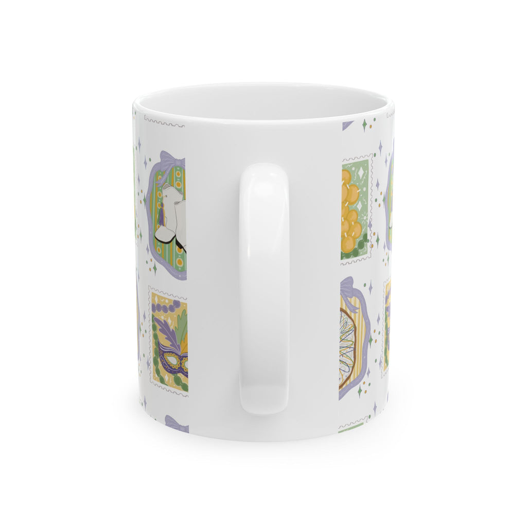 Mardi Gras Cutie Ceramic Mug, (11oz, 15oz)
