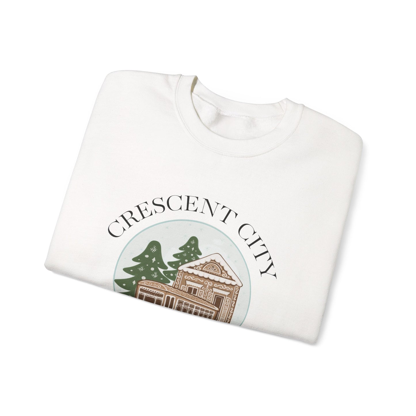 Snow Globe Street Car Crescent City Sweatshirt | Cozy Winter Lodge Crewneck
