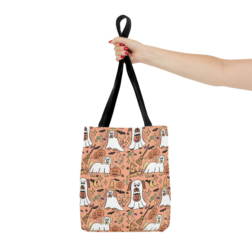Halloween Dog Lover Tote Bag, Spooky Season Bag, Cute Canine Tote, Gifts for Dog Owners, Halloween Theme Bag