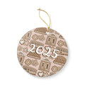 2025 New Orleans Christmas Ceramic Ornaments (2-Side Print)