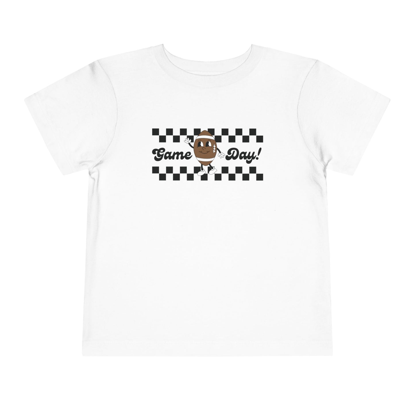 Game Day Retro Inspired Football Toddler Short Sleeve Tee