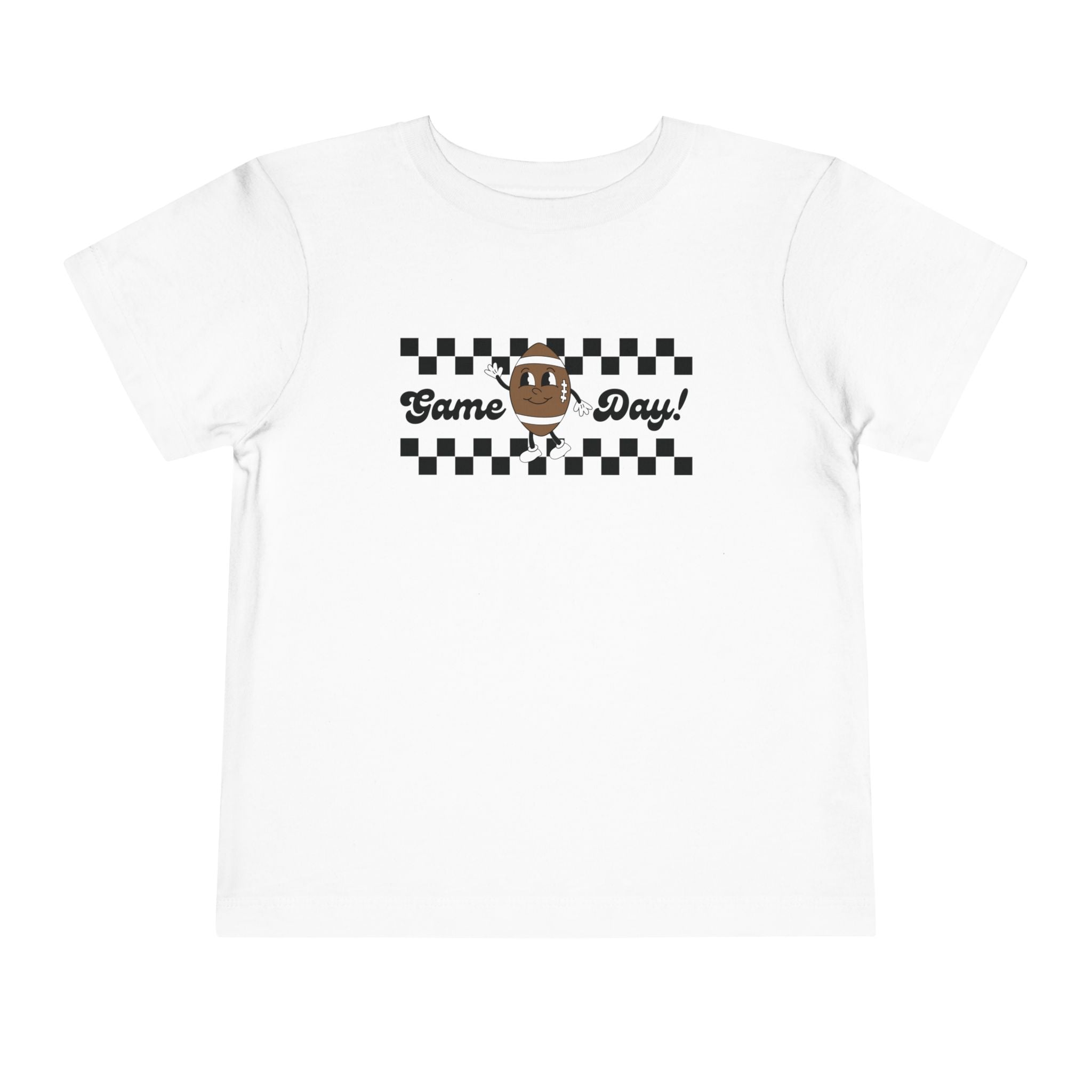 Game Day Retro Inspired Football Toddler Short Sleeve Tee