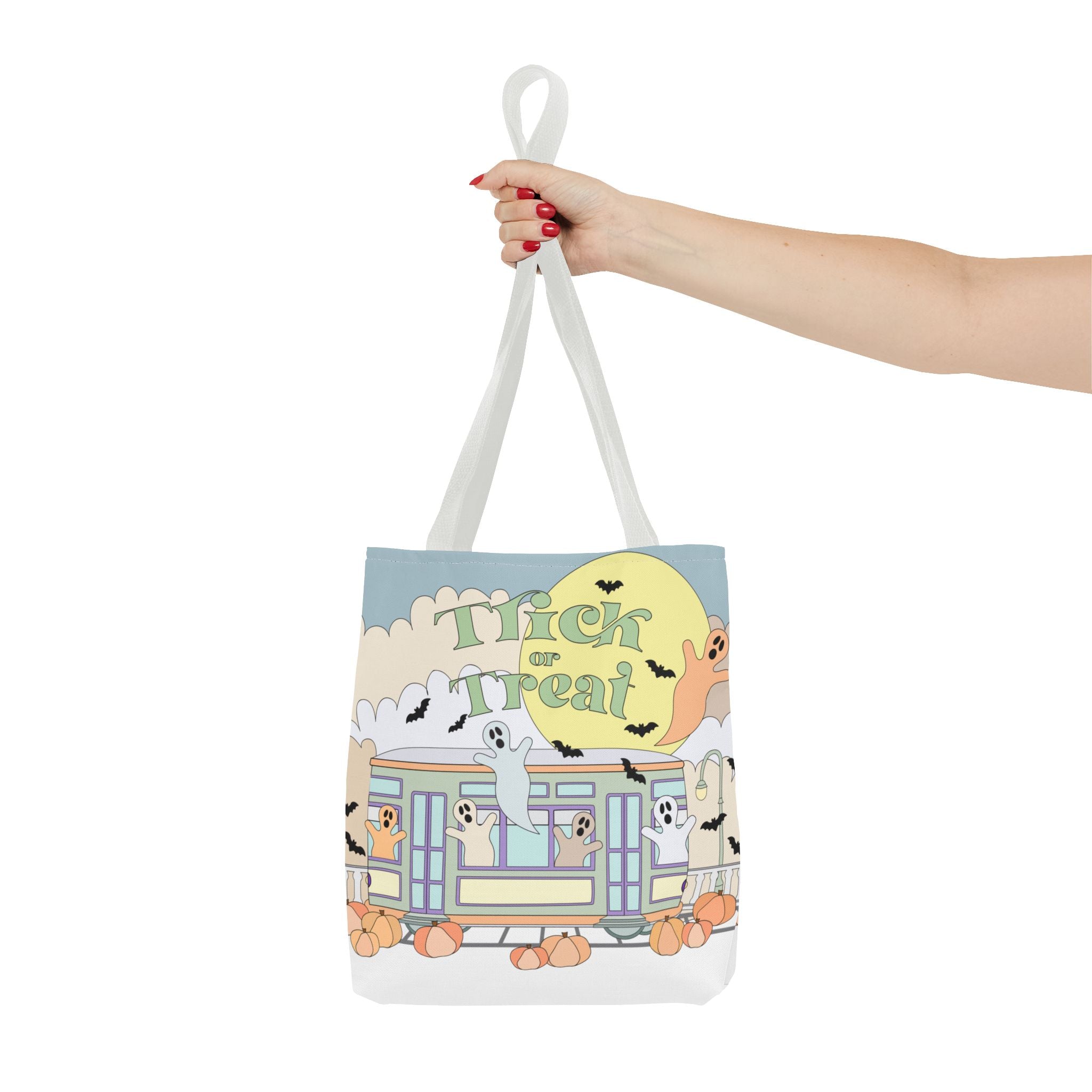 Pastel Blues New Orleans Trick-or-treat Halloween Tote Bag NOLA Kid