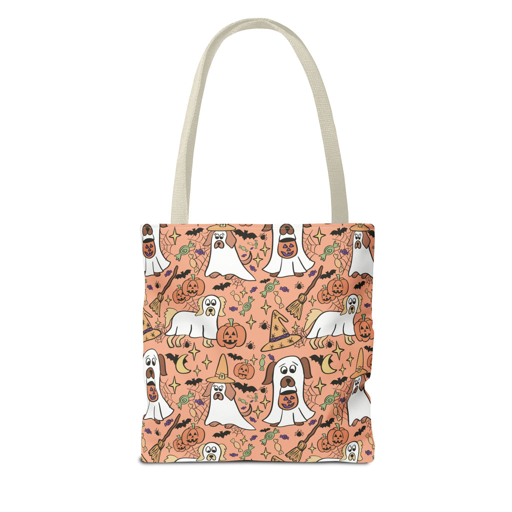 Halloween Dog Lover Tote Bag, Spooky Season Bag, Cute Canine Tote, Gifts for Dog Owners, Halloween Theme Bag