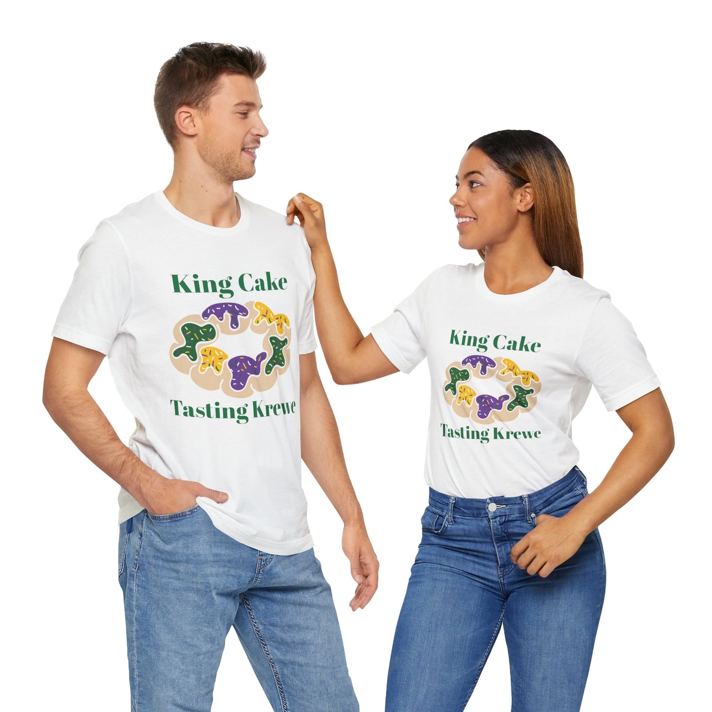 King Cake Tasting Krewe Unisex Jersey Short Sleeve Tee