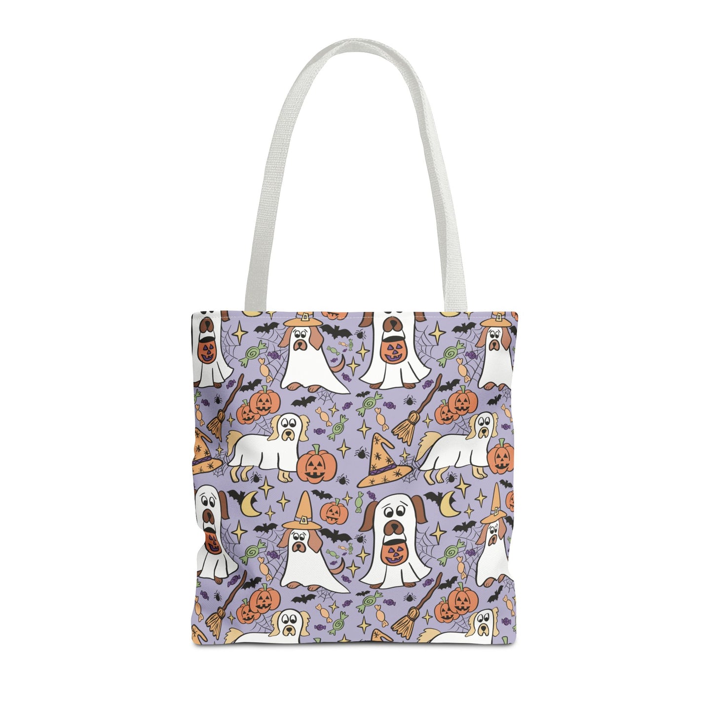 Spooky Ghosts Tote Bag - Halloween Decor, Trick or Treat, Eco-Friendly Shopping, Witchy Vibes, Fun & Festive Gift
