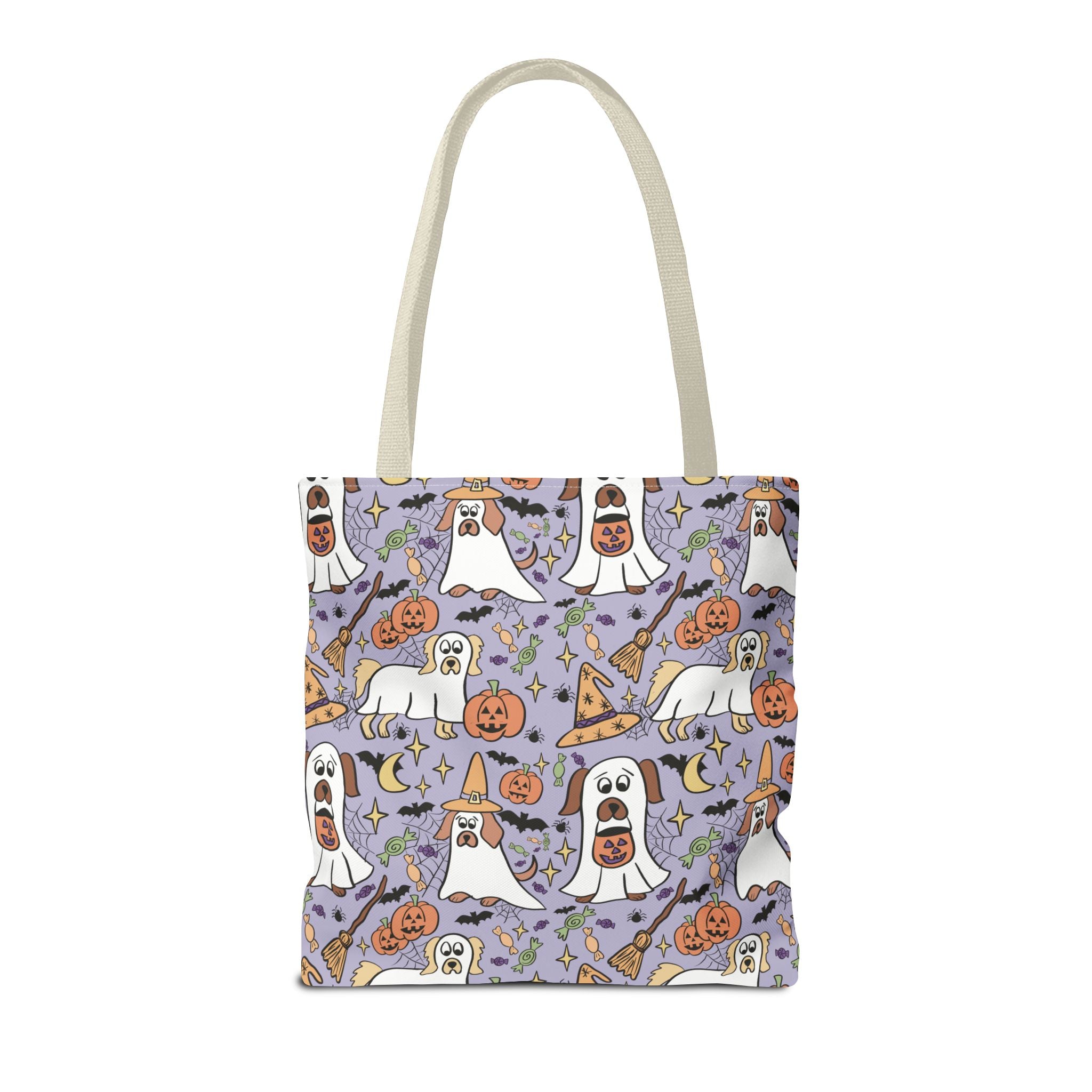 Spooky Ghosts Tote Bag - Halloween Decor, Trick or Treat, Eco-Friendly Shopping, Witchy Vibes, Fun & Festive Gift