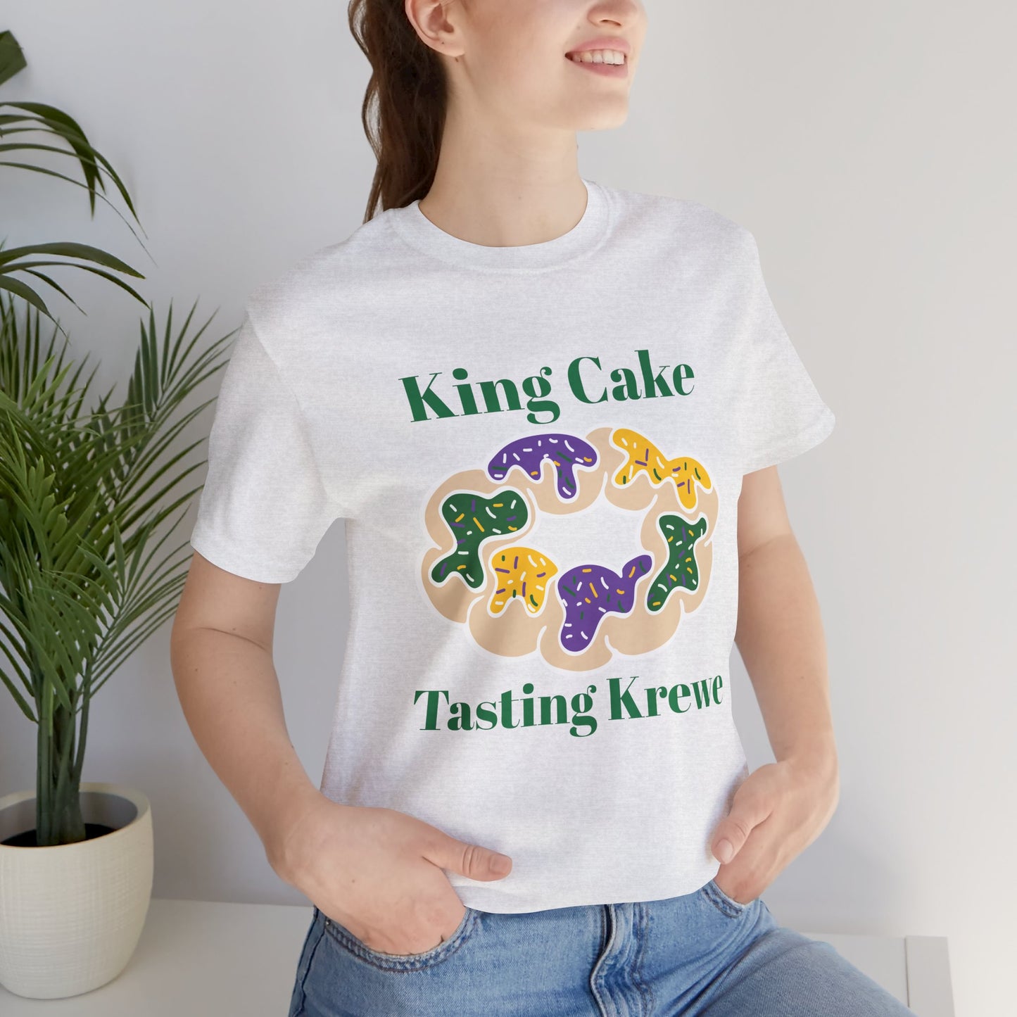 King Cake Tasting Krewe Unisex Jersey Short Sleeve Tee