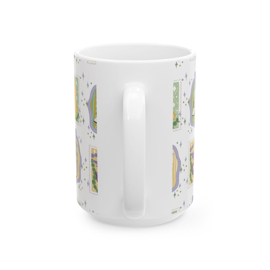 Mardi Gras Cutie Ceramic Mug, (11oz, 15oz)