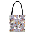 Spooky Ghosts Tote Bag - Halloween Decor, Trick or Treat, Eco-Friendly Shopping, Witchy Vibes, Fun & Festive Gift