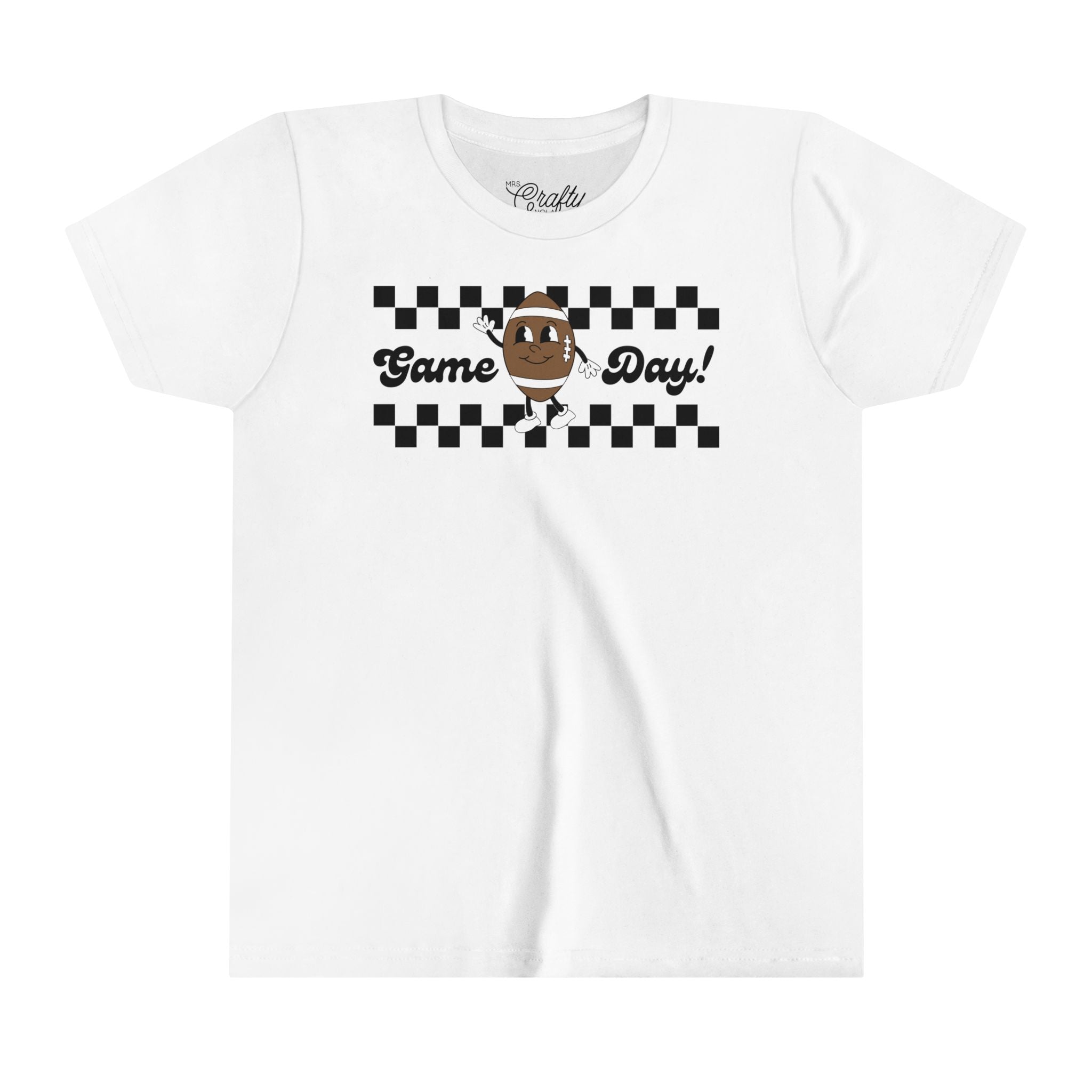 Game Day Retro Inspired Football Youth Short Sleeve Tee