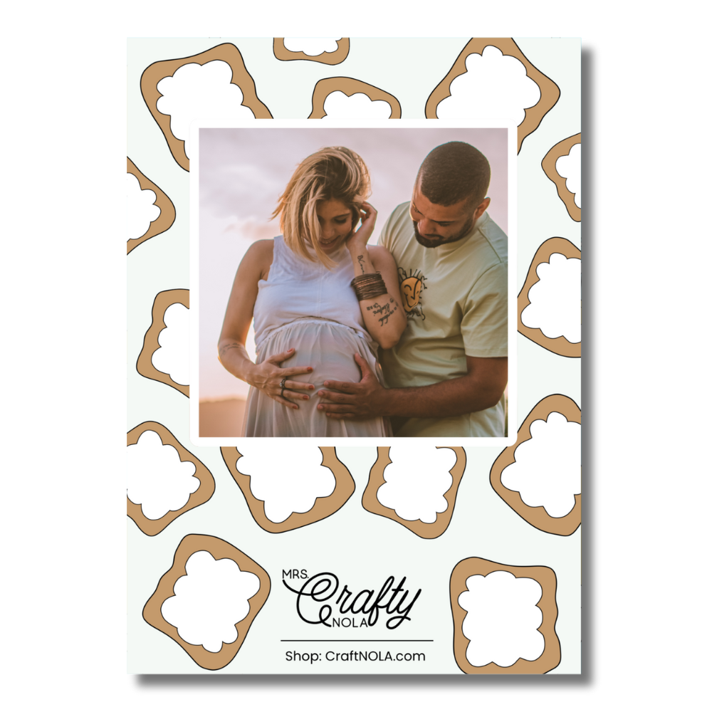 Beignet Gender Reveal Invitation - Canva Template