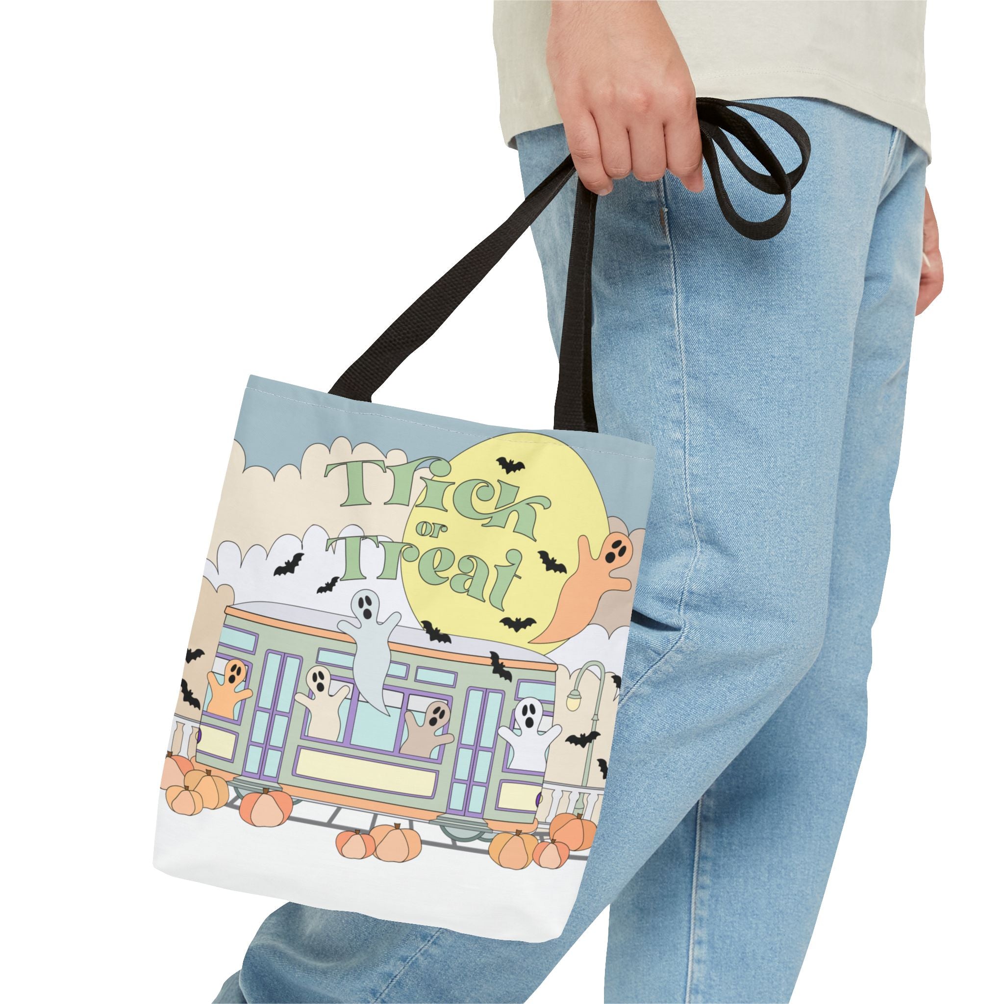 Pastel Blues New Orleans Trick-or-treat Halloween Tote Bag NOLA Kid