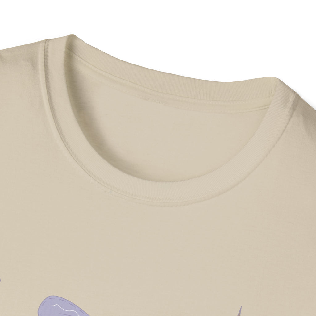 Dancing Boots Illustration T-Shirt | Retro Frame, Pastel Stars