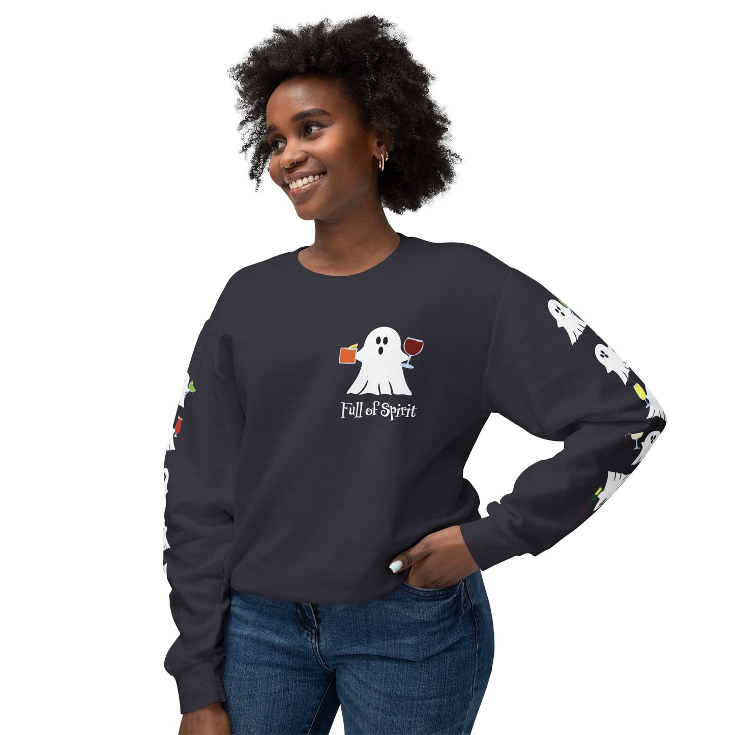 Full of Spirit - Unisex Lightweight Crewneck Sweatshirt