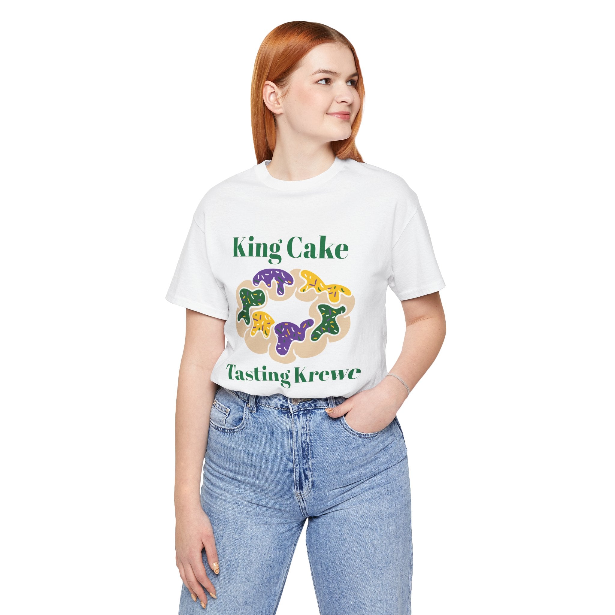 King Cake Tasting Krewe Unisex Jersey Short Sleeve Tee