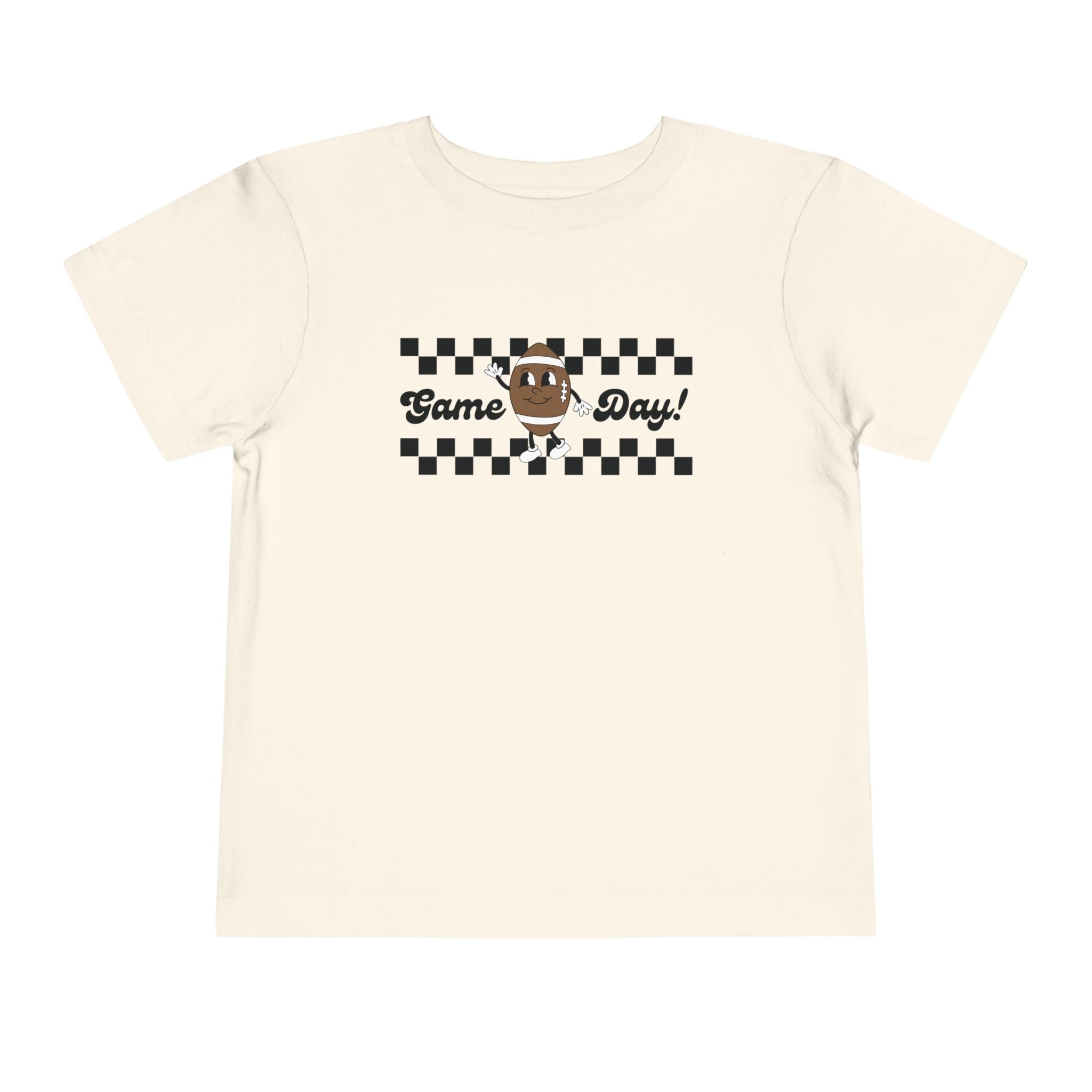 Game Day Retro Inspired Football Toddler Short Sleeve Tee