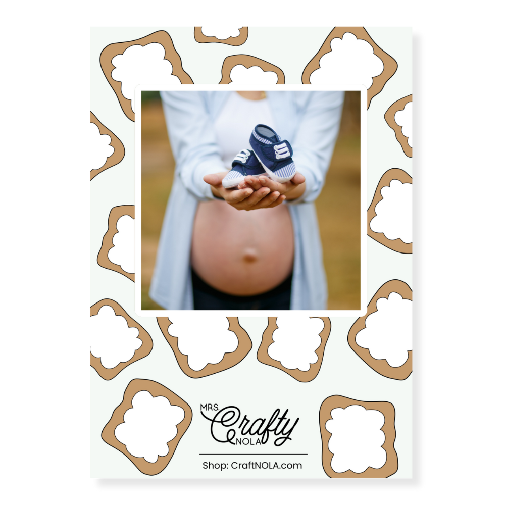 Beignet Baby Shower Invitation - Canva Template