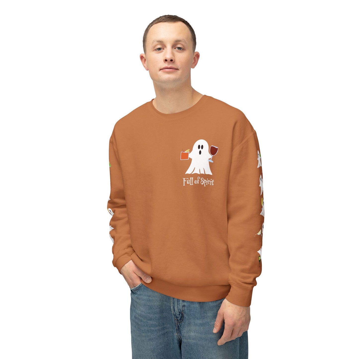 Full of Spirit - Unisex Lightweight Crewneck Sweatshirt