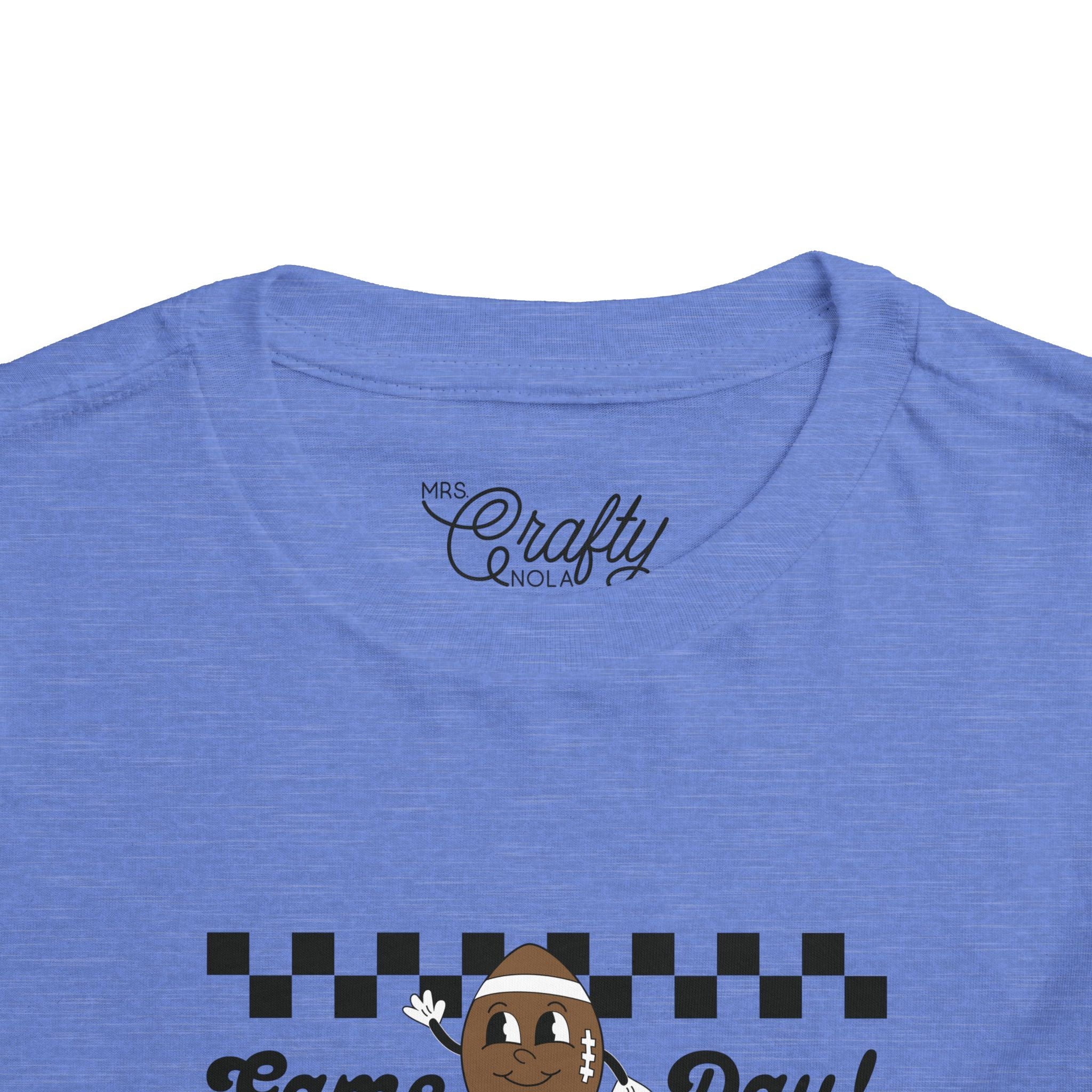 Game Day Retro Inspired Football Toddler Short Sleeve Tee