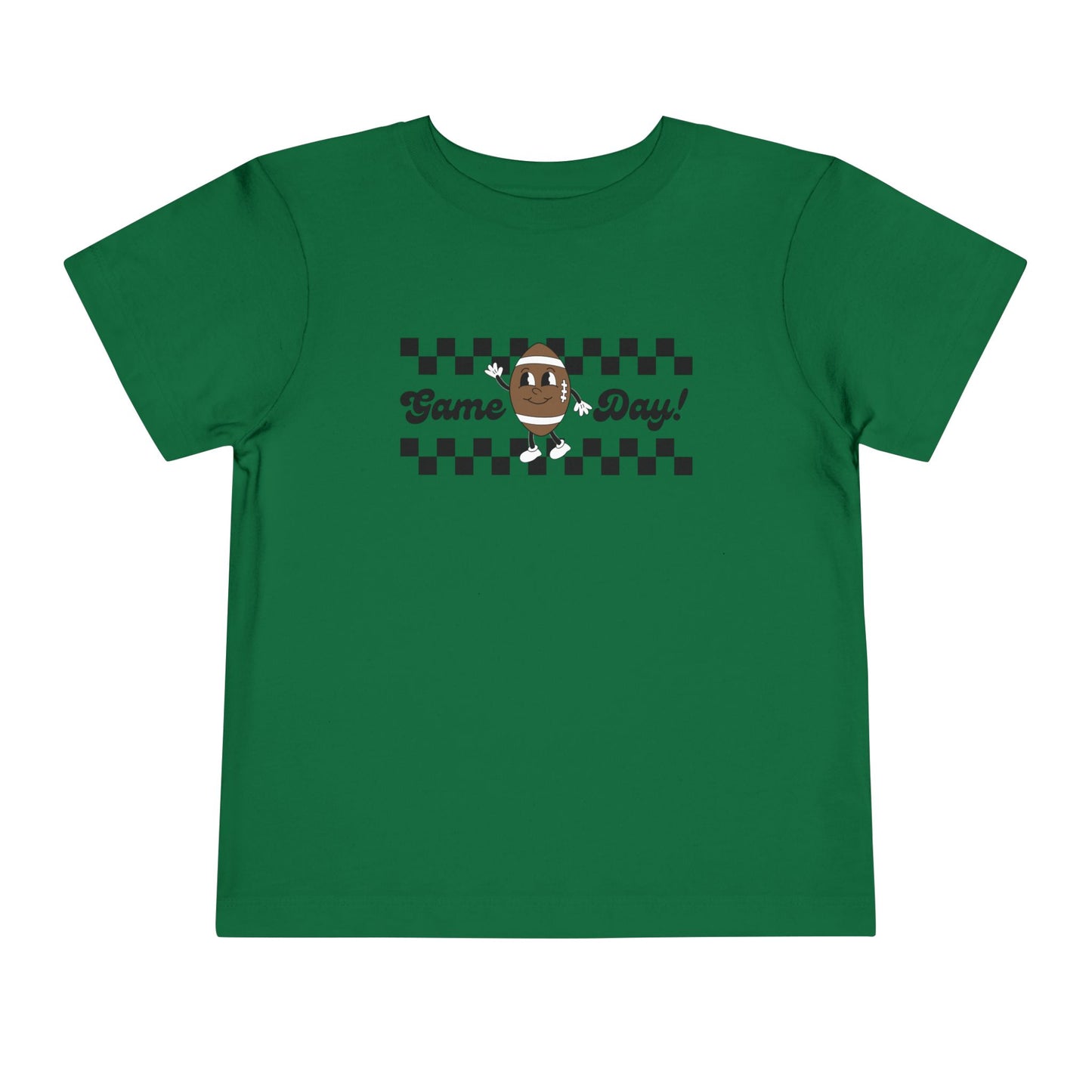 Game Day Retro Inspired Football Toddler Short Sleeve Tee