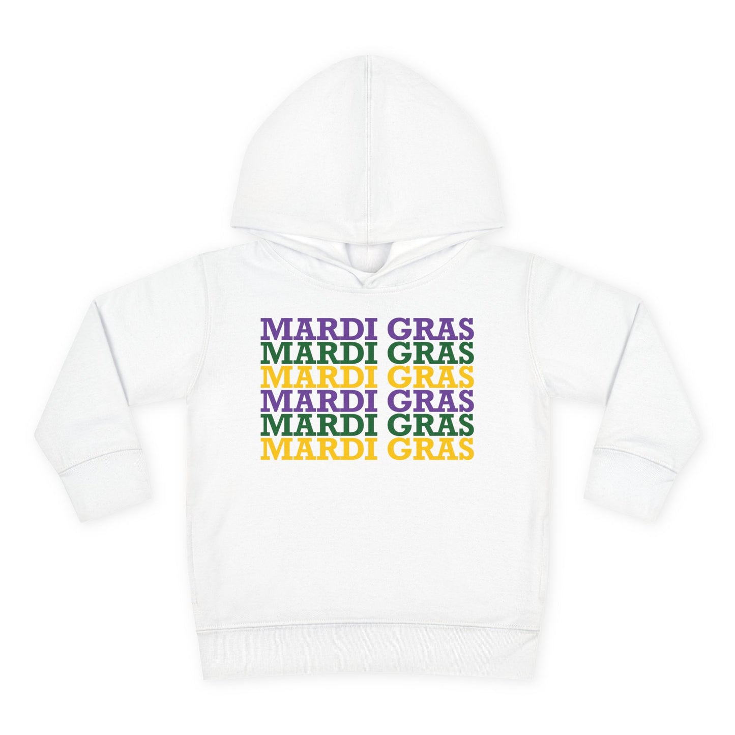 Mardi Gras Toddler Pullover Fleece Hoodie