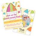 Mutli-Color Snowball Birthday Invitation - Canva Template