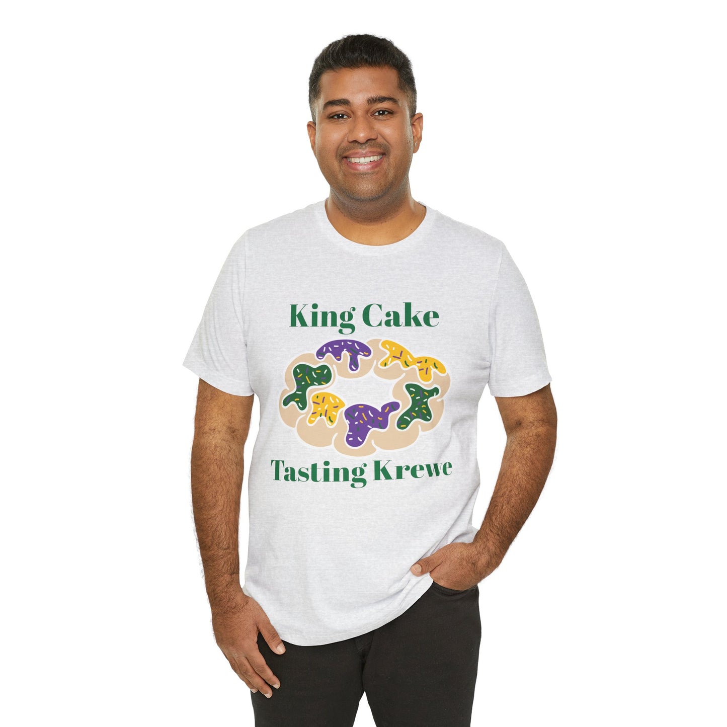 King Cake Tasting Krewe Unisex Jersey Short Sleeve Tee