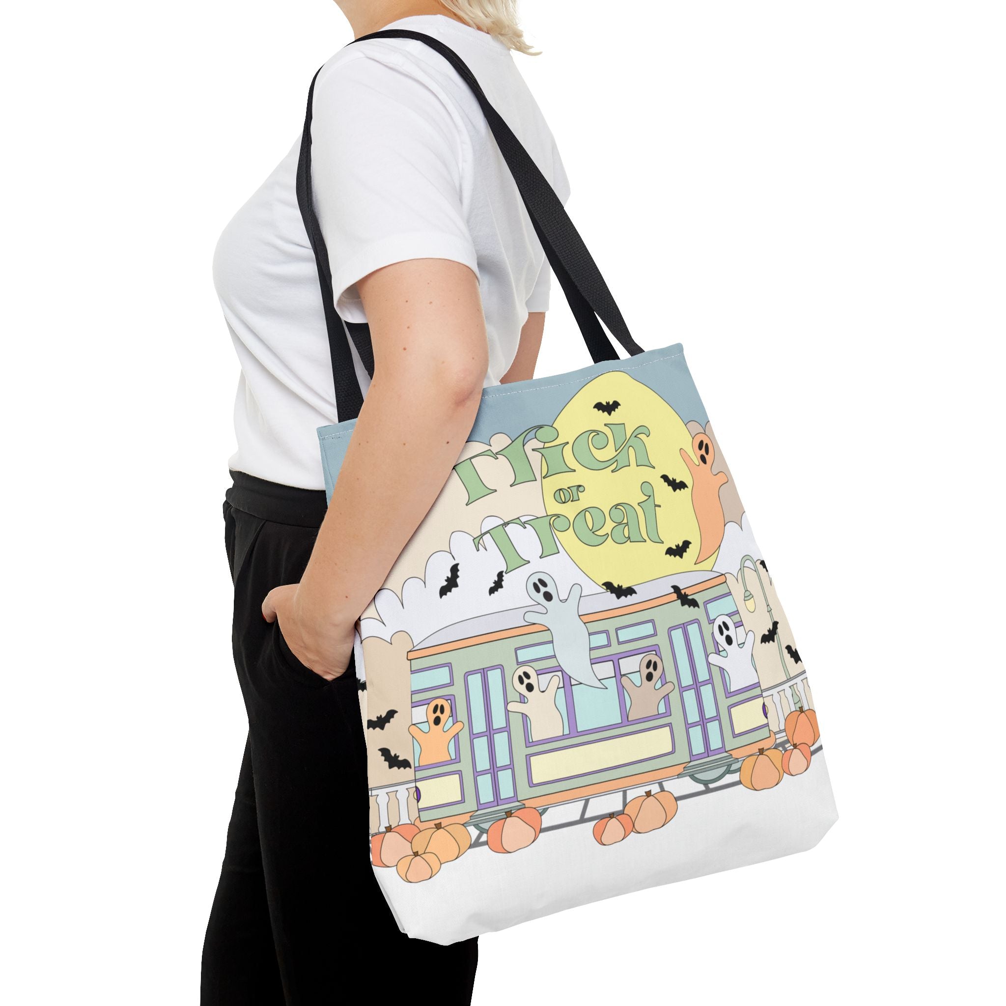 Pastel Blues New Orleans Trick-or-treat Halloween Tote Bag NOLA Kid
