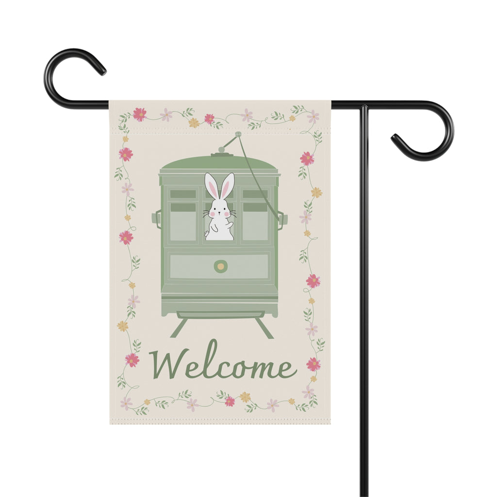 Charming Bunny Garden Banner