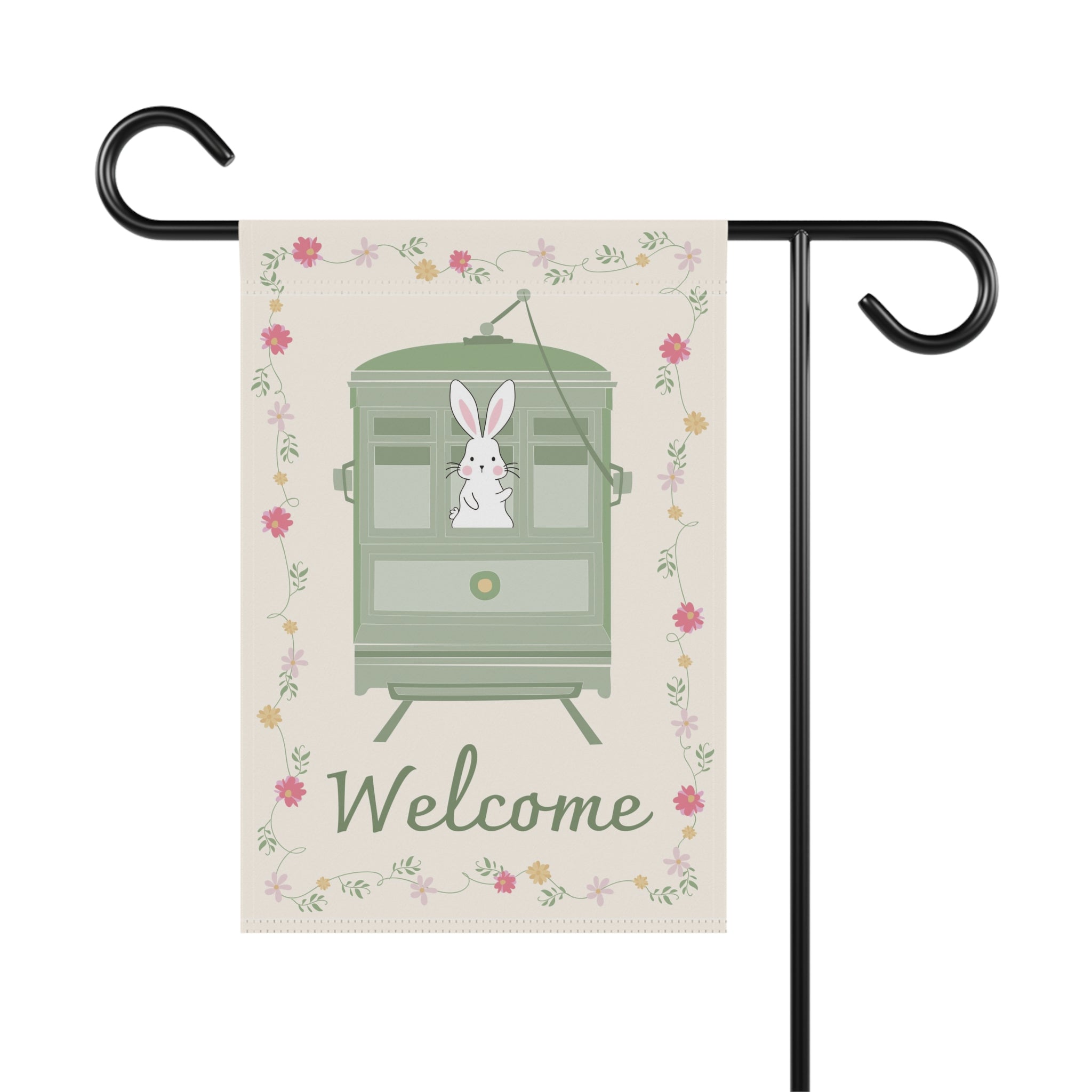 Charming Bunny Garden Banner