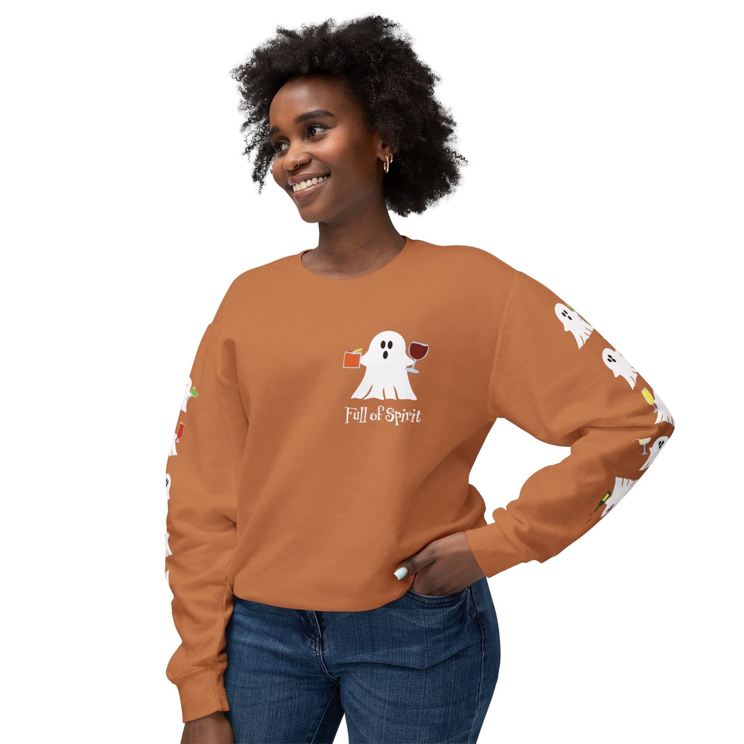 Full of Spirit - Unisex Lightweight Crewneck Sweatshirt