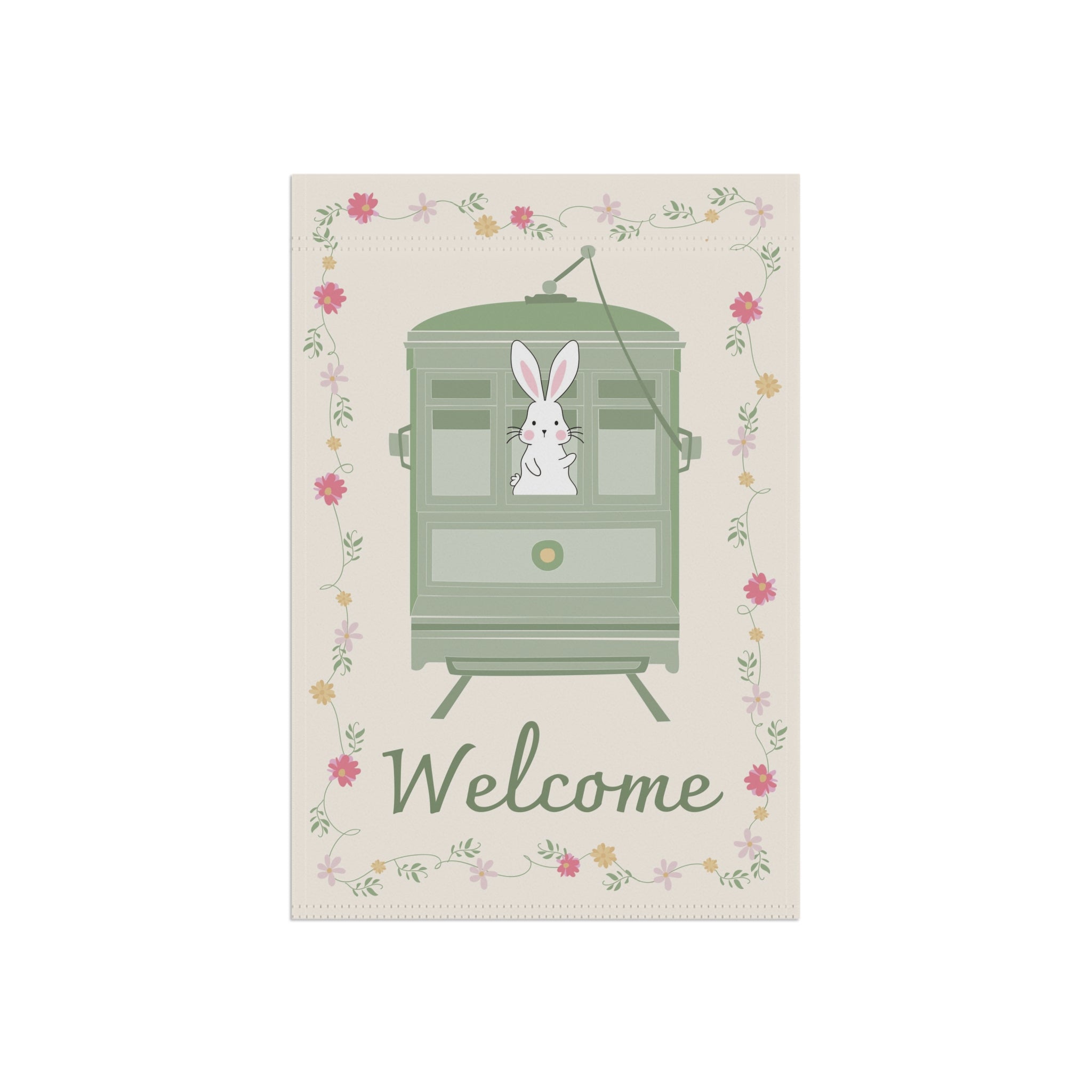 Charming Bunny Garden Banner
