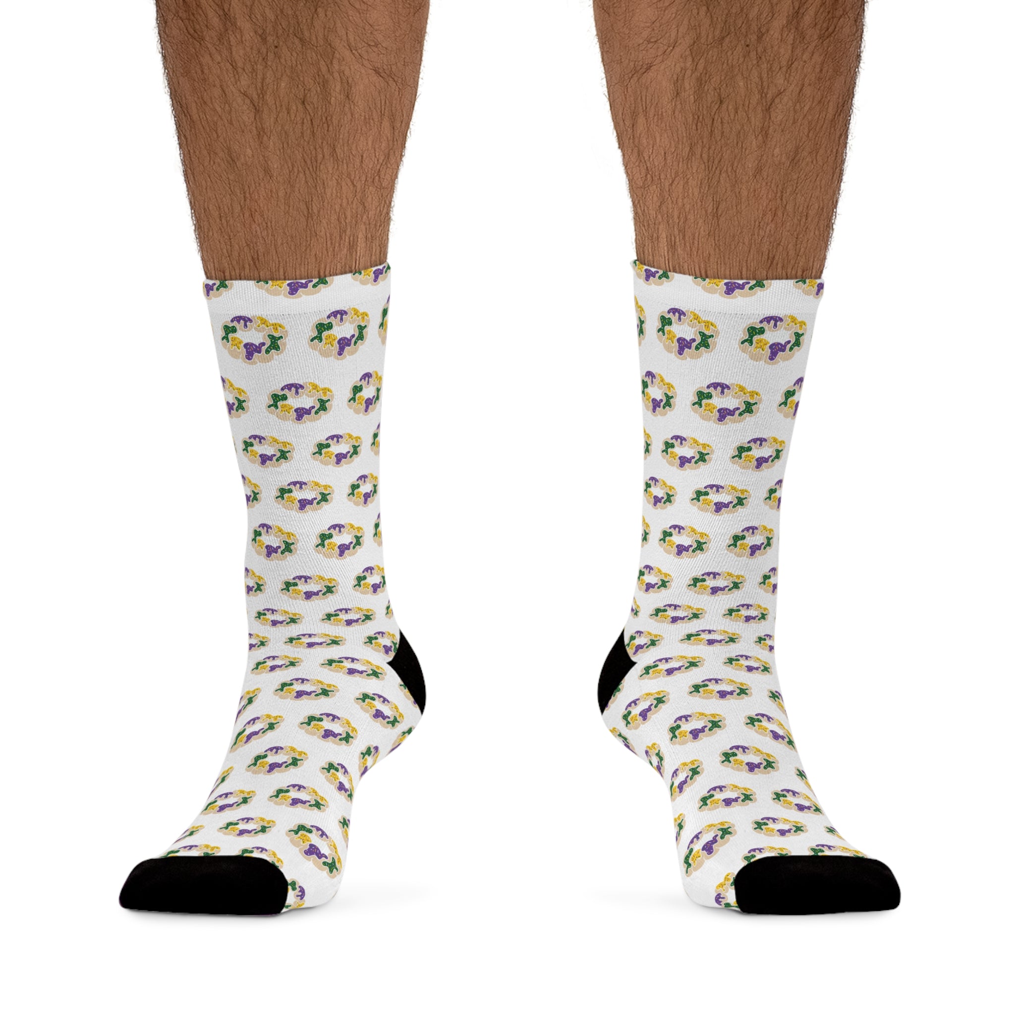 King Cake Crew Socks - Recycled Poly Socks