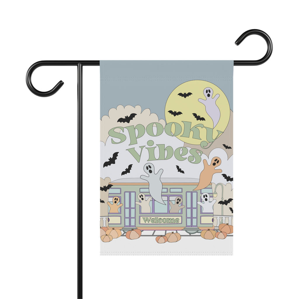 Pastel Blue New Orleans Halloween – Garden & House Banner
