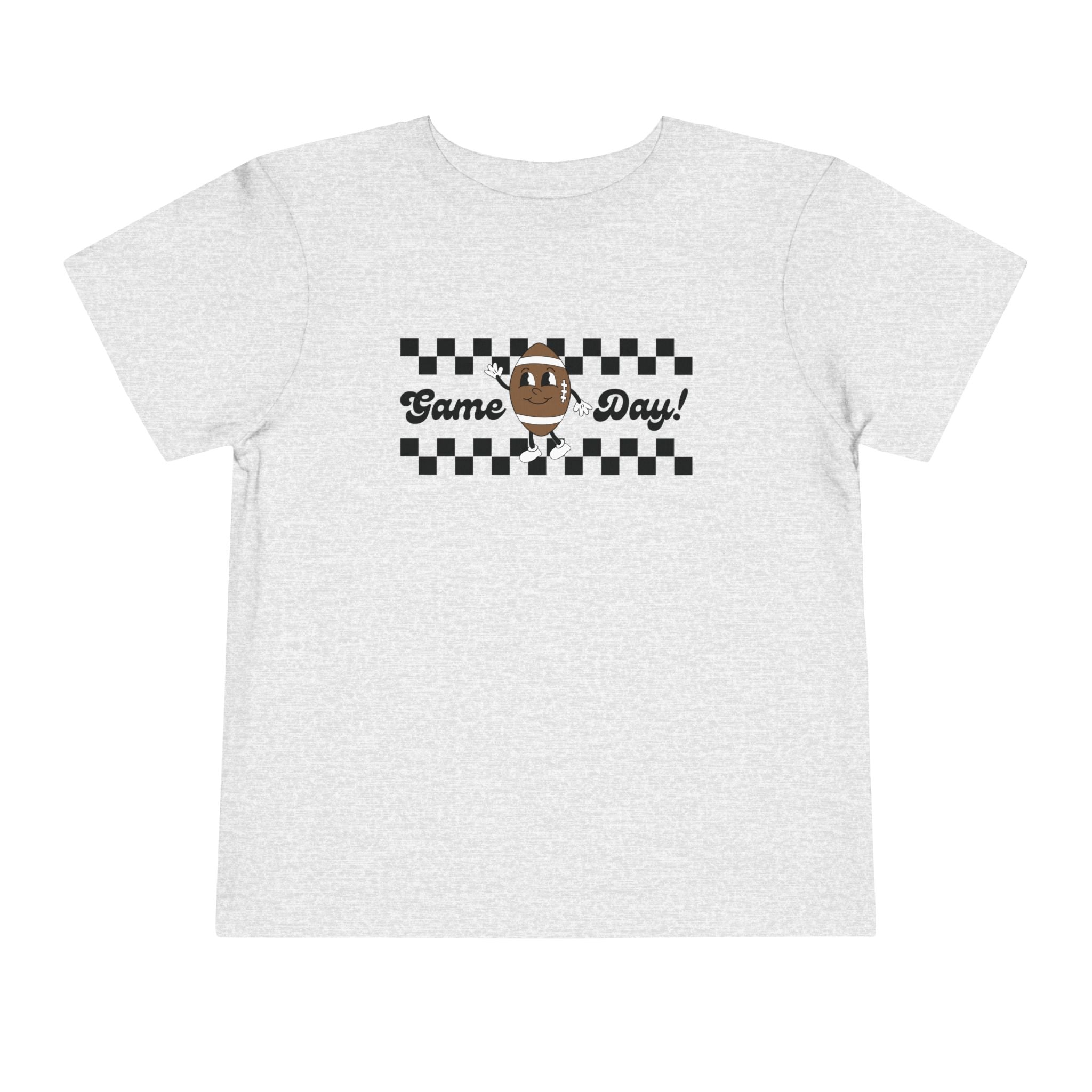 Game Day Retro Inspired Football Toddler Short Sleeve Tee