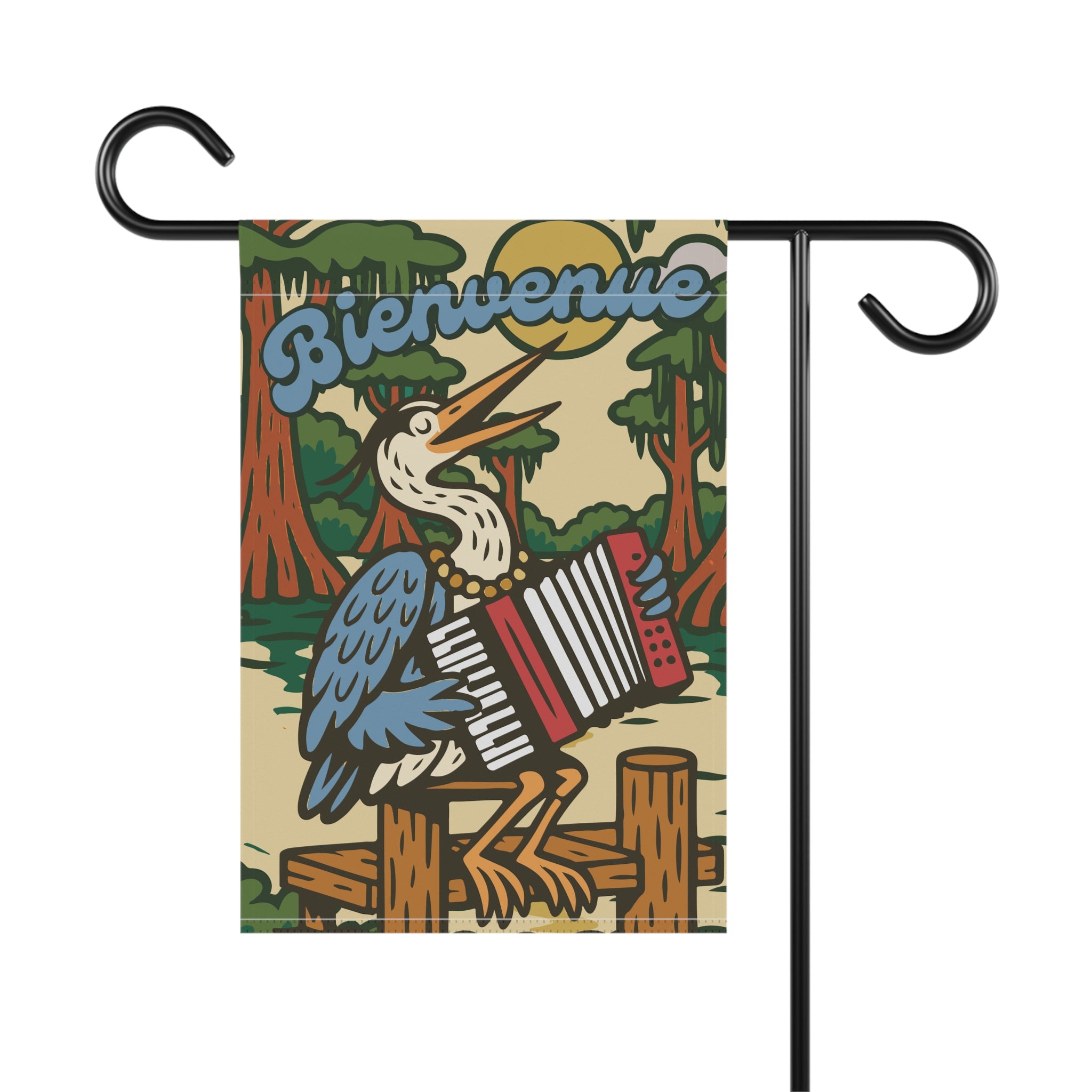 Bayou Krewe “Harmony” Garden Flag – Peaceful Summer Porch Decor