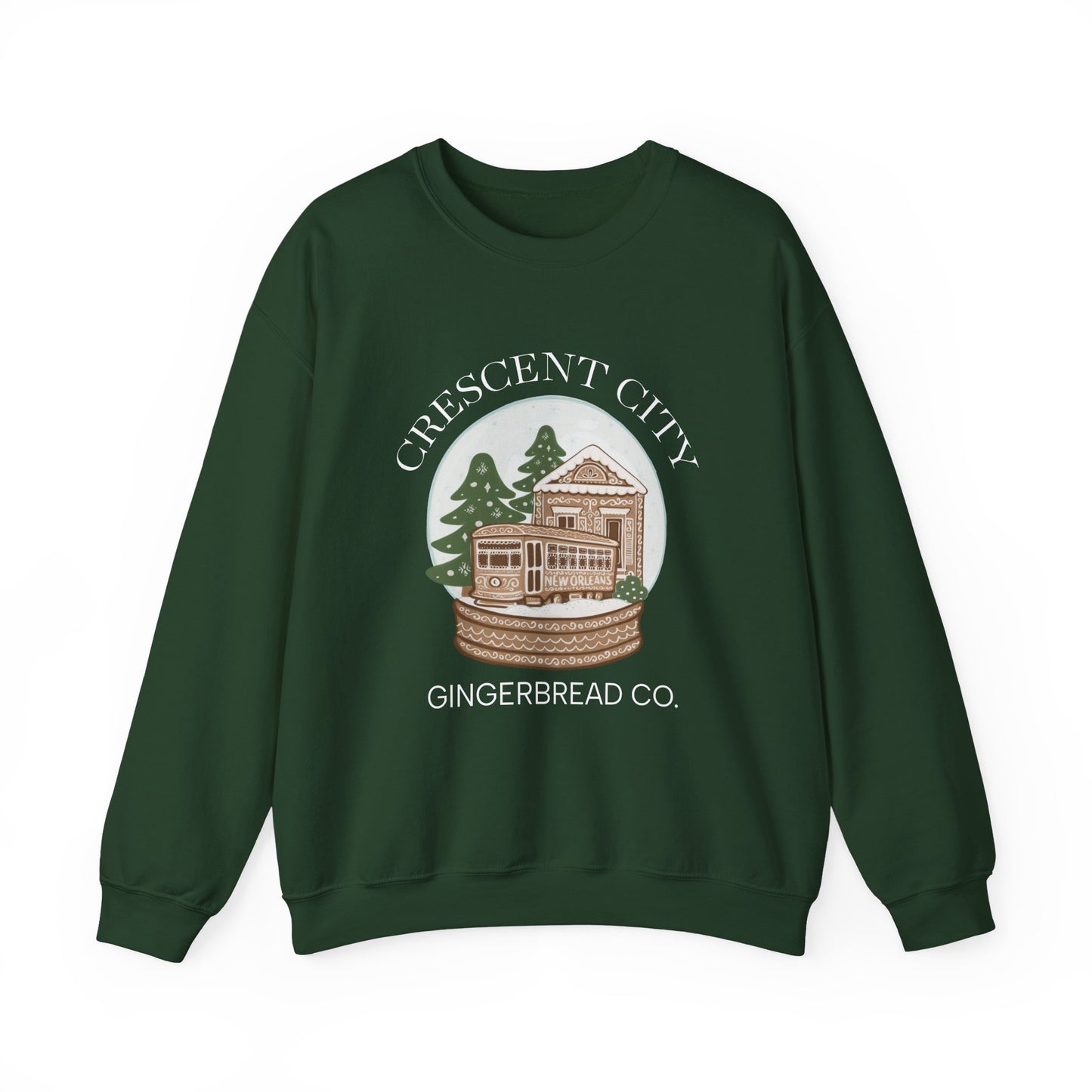 Snow Globe Street Car Crescent City Sweatshirt | Cozy Winter Lodge Crewneck