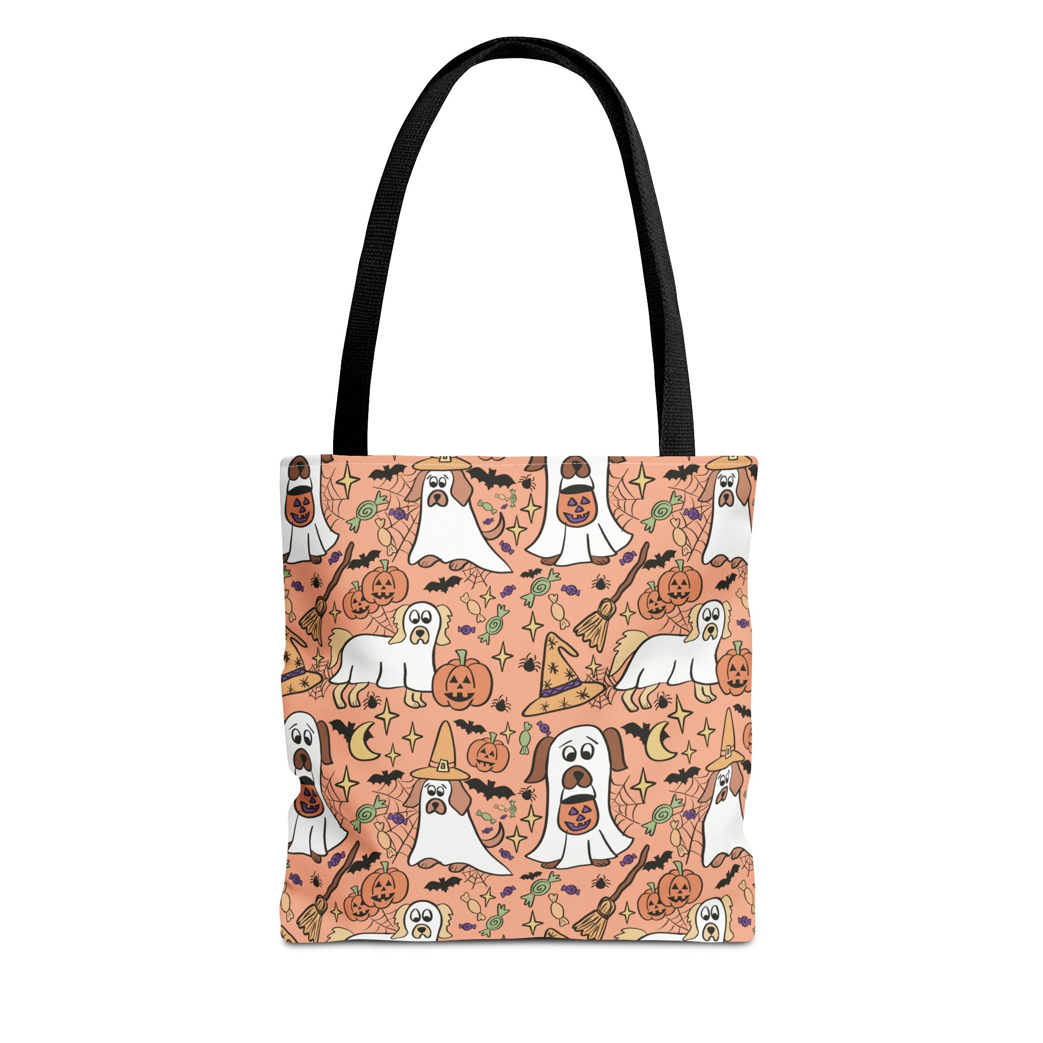 Halloween Dog Lover Tote Bag, Spooky Season Bag, Cute Canine Tote, Gifts for Dog Owners, Halloween Theme Bag