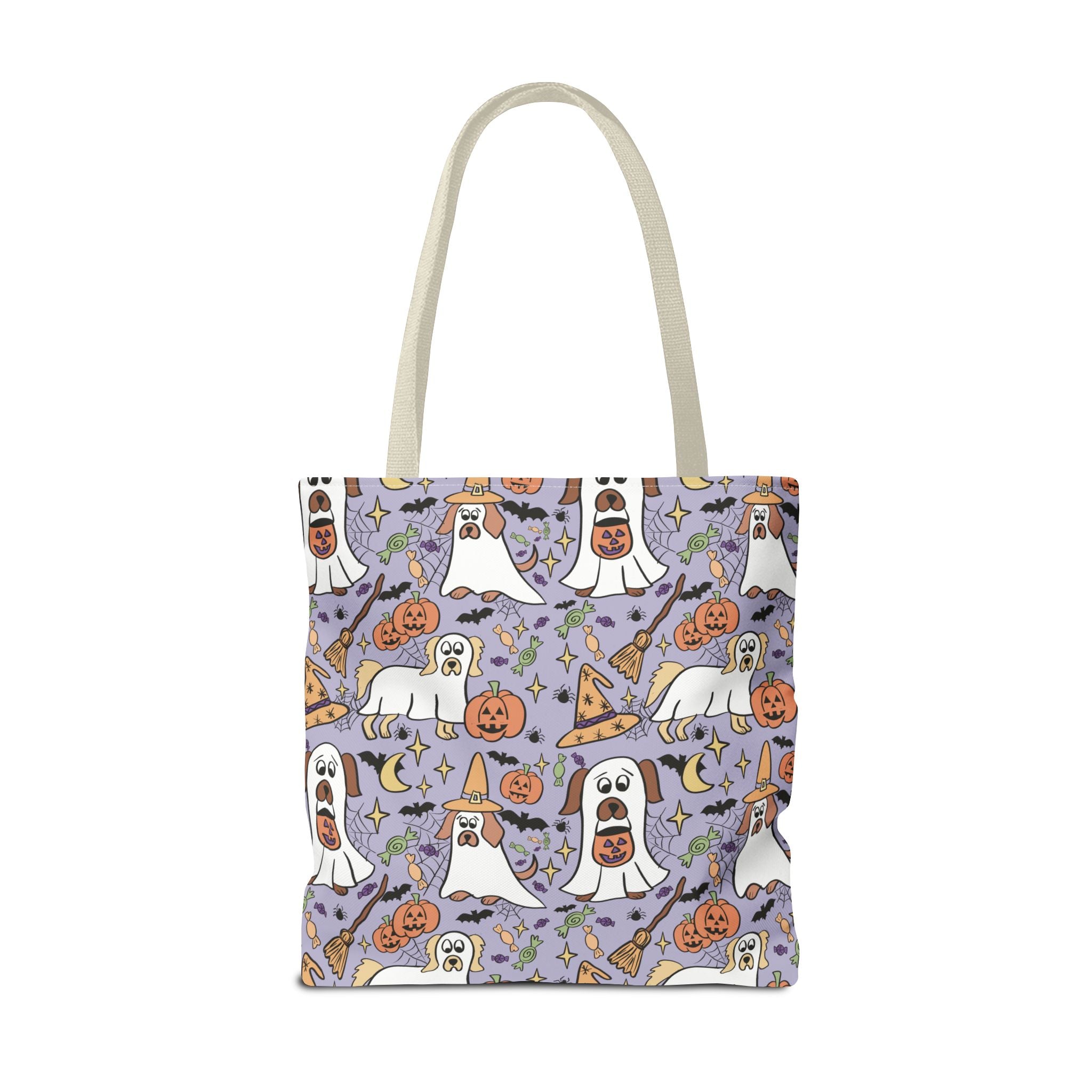 Spooky Ghosts Tote Bag - Halloween Decor, Trick or Treat, Eco-Friendly Shopping, Witchy Vibes, Fun & Festive Gift
