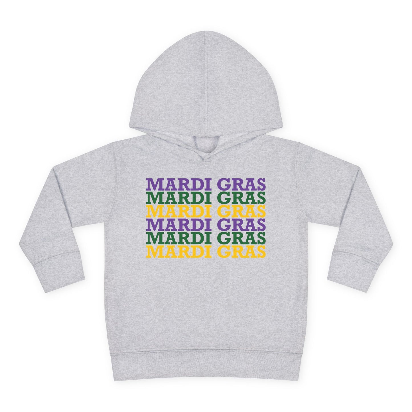 Mardi Gras Toddler Pullover Fleece Hoodie